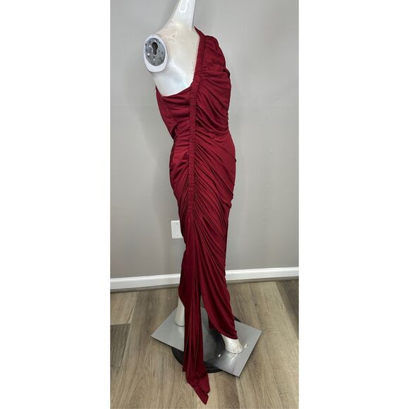 ANDREA IYAMAH TURI DRESS BURGUNDY SIZE XL $370 - Picture 10 of 12